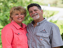 Brian and Jenny Brunet of Appalachian Log Homes of Ashville
